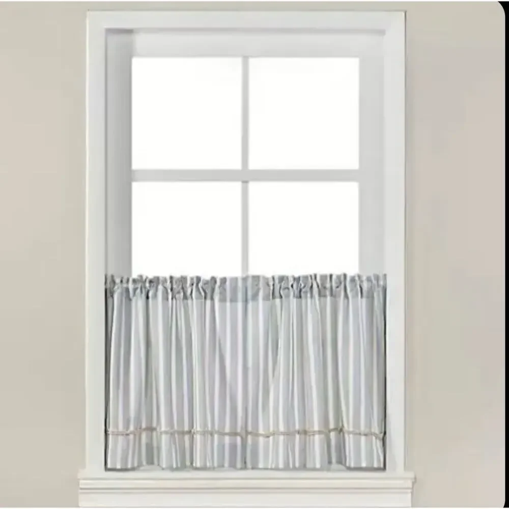 Harbor‎ Knots Window Short Curtain Panels 1 pc only, (36 inch), (New)